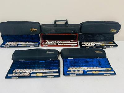 Gemeinhardt Flutes & 50 SERIES Lot Of 5 ~Read Details