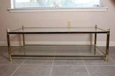 Two Tier Glass Coffee Table