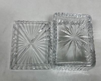 Crystal Trinket Box with Lid