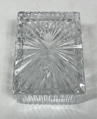 Crystal Trinket Box with Lid