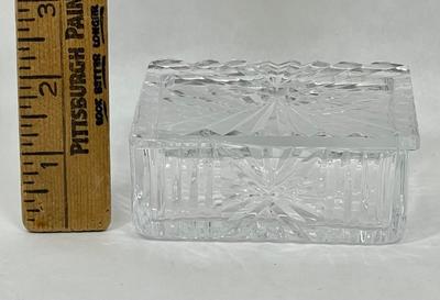 Crystal Trinket Box with Lid