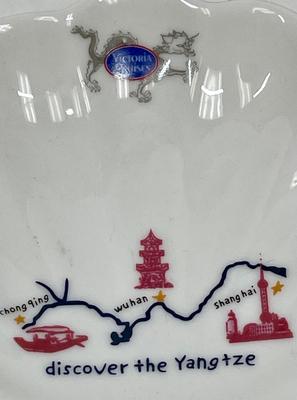 Victoria Cruises Souvenier Dish Discover the Yangtze 3" x 3"