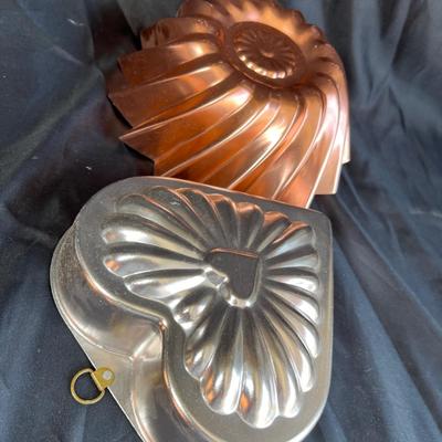Copper Jello molds