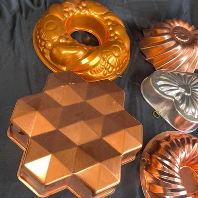 Copper Jello molds