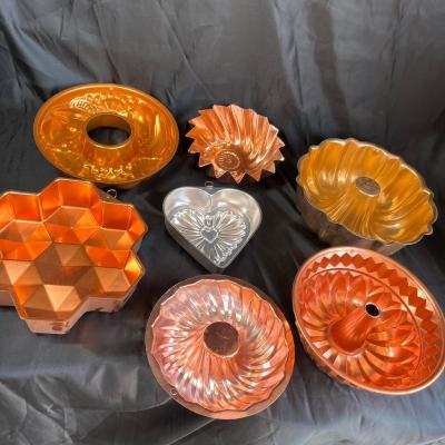 Copper Jello molds