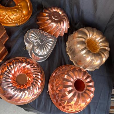 Copper Jello molds