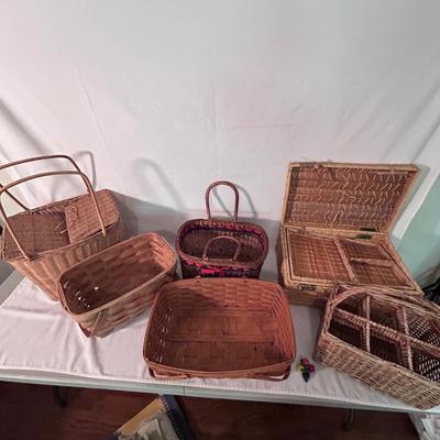 Picnic Basket Collection Incl. Longaberger and Basketville (D-BB)