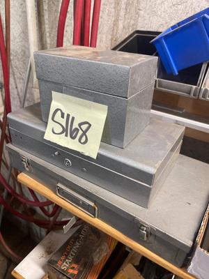 S168-Metal Boxes plus contents