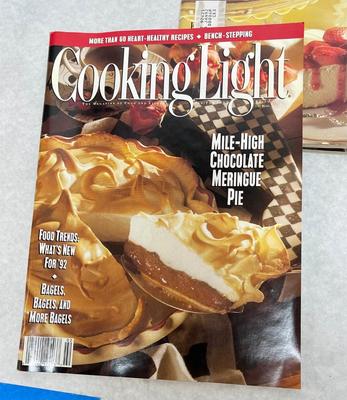 Cooking Light Vintage Magazine Lot 1991.- 92
