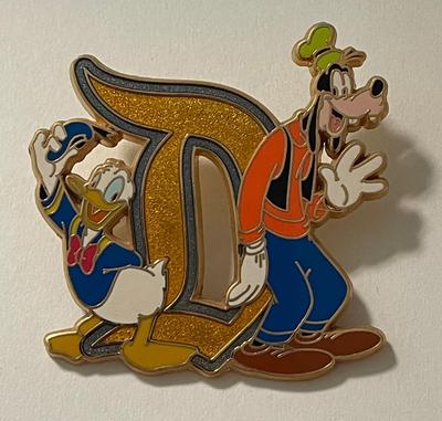 Gothic D for Disney Trading Pin 51099 with Goofy and Donald 2007