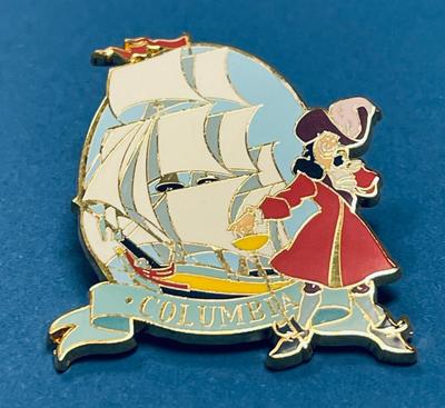 Disney Trading Pin 67532 Frontierland Attraction Captain Hook & Columbia Sailing Ship 2008