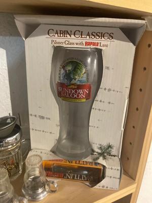 D12-Rapala lure with Pilsner glass and extras