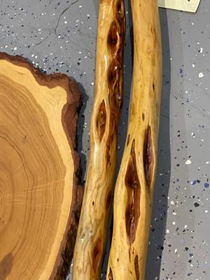 D31-Diamond willow and live edge slab