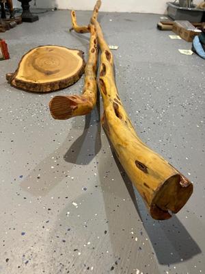 D31-Diamond willow and live edge slab