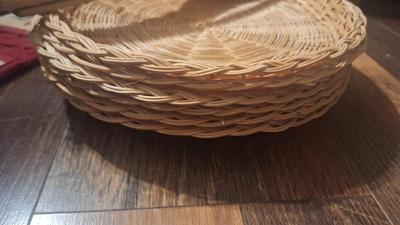 Pot holders, paper late holders and wooden utensils
