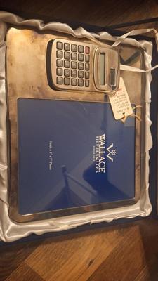 Silverplate mouse pad photo frame