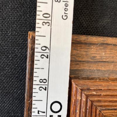 Antique frame with metal floral