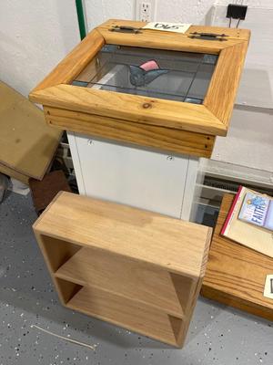 D65-Trash bin and shelf
