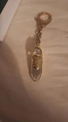 Swarovski crystal memories tennis shoe key ring