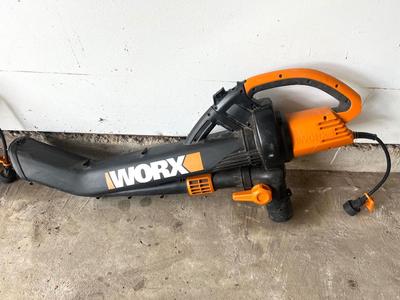 (2) WORX Blower/Vac - Outdoor Lot - Everything Pictured