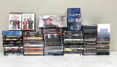 DVD/CD Lot - 60+ DVDs & 50+ CDs