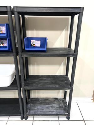 Plastic Shelf & Tote Lot