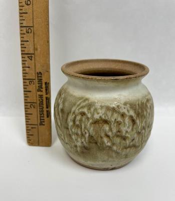MCM Small Pottery Pot signed