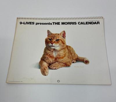 Rare Nine Lives Morris the Cat 1976 Starkist Foods calendar
