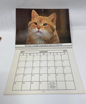 Rare Nine Lives Morris the Cat 1976 Starkist Foods calendar