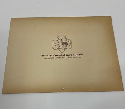 Vintage Orange County Girl Scout Calendar 1977