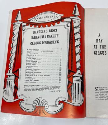 93rd Season Ringling Brothers and Barnum and Bailey Circus souvenir 1963 program and magazine