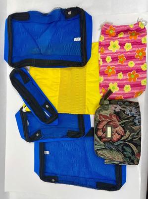 TRAVEL BAG LOT - zippered, variety of color