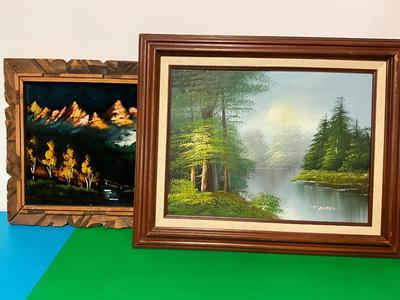 Oil paintings.