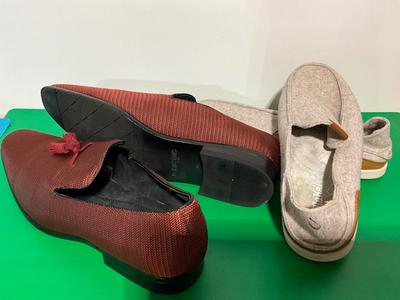 Stacy Adam’s size 10, OluKai size 10.5