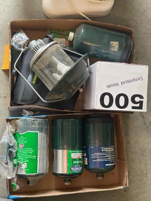 Z106-binoculars, small propane tanks, compressed tissues, etc.