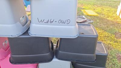 10 storage tubs no lids (read description for update)