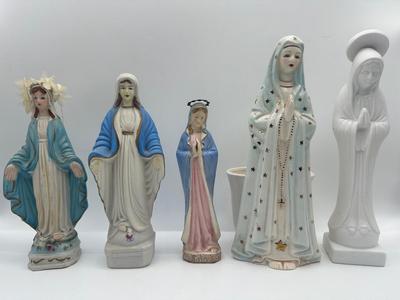 Religious Statues - Virgin Mother Mary Figurines (5)
