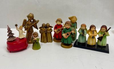 Vintage Angel Figurine Lot - Mixed Maker Choir Musical
