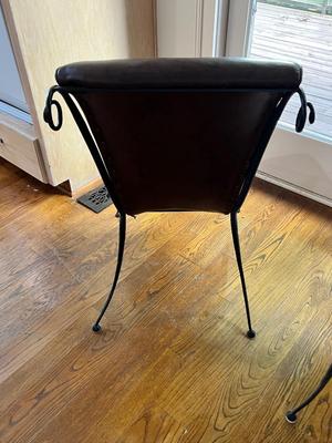 Three Faux Leather Chairs (K-MK)