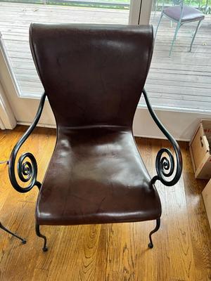 Three Faux Leather Chairs (K-MK)