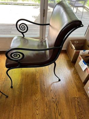 Three Faux Leather Chairs (K-MK)