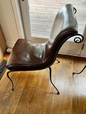 Three Faux Leather Chairs (K-MK)