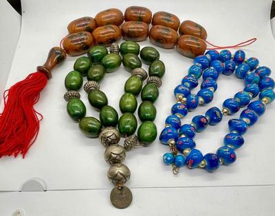 Lot of 3 Chunky Bead Prayer Beads