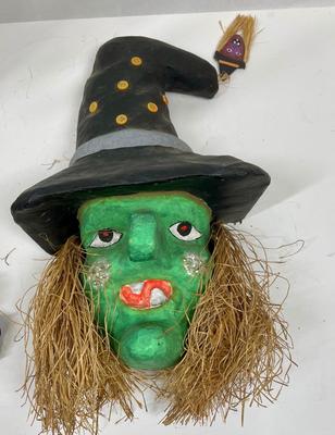 Cool Green With Mask, Spooky Tree, and black roses