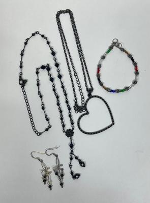 Jewelry Lot - 2 necklaces, Earrings, Bracelet