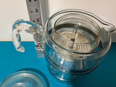 Vintage Pyrex Percolator Glass Coffee Pot