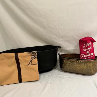 Iron & Copper Firewood Holders (D-MK)