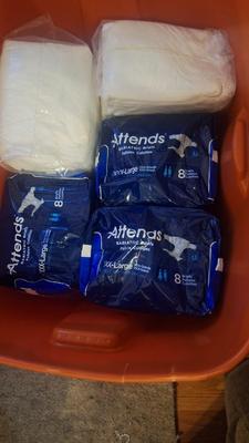 Adult diapers size XXXL -8 pks