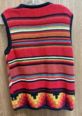 Harold’s Multi-colored 100% Cotton Knitted Vest size M