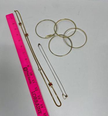 Fashion Jewelry Lot 4 bracelets, 2 necklaces